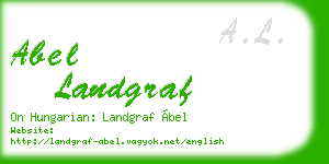 abel landgraf business card